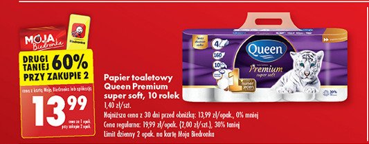 Papier toaletowy super soft Queen premium promocja