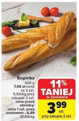 Bagietka promocja w Carrefour Market