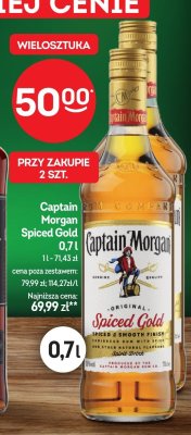 Rum Captain Morgan Spiced Gold 0,7l promocja w Żabka