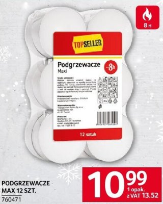 Podgrzewacze Max 12 szt. promocja w Selgros
