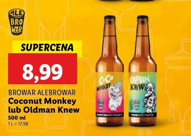 Piwo Alebrowar oldman knew promocja w Lidl