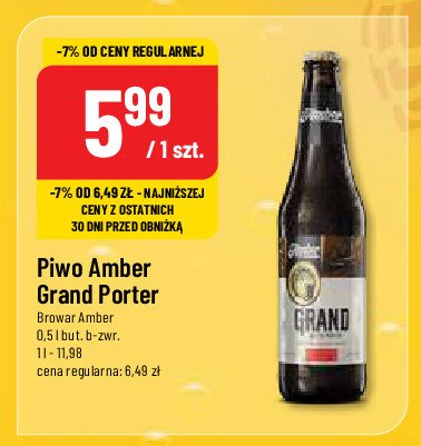 Piwo Grand porter promocja