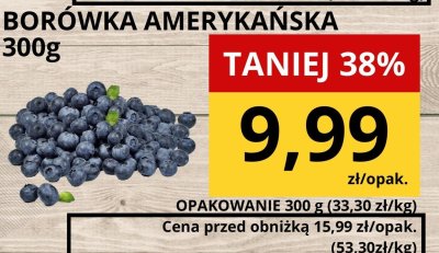 Borówka amerykańska promocja w Supeco