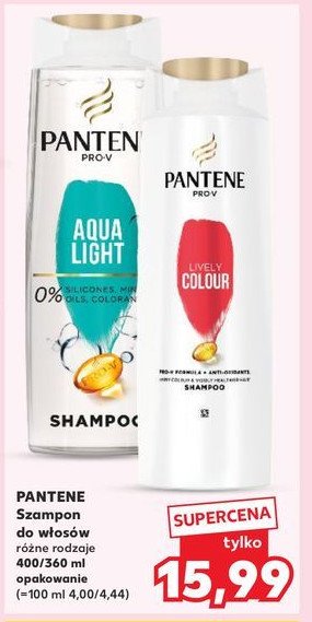 Szampon do włosów aqua light Pantene pro-v promocja