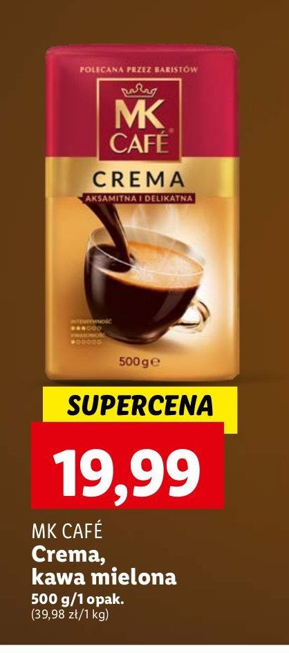Kawa Mk cafe crema promocja w Lidl