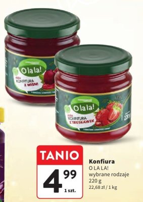 Konfitura O LA LA! wybrane rodzaje promocja w Intermarche