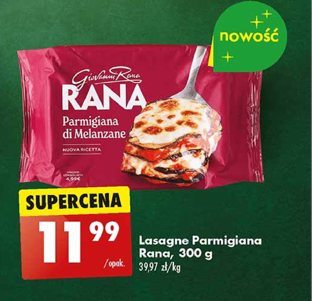 Lasagna parmigiana di melanzane Giovanni rana promocja