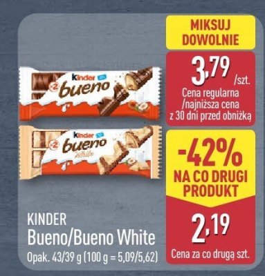 Baton Kinder Bueno  promocja w Aldi