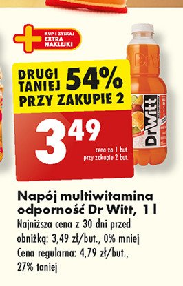 Sok multiwitamina witalność pomarańczowa Dr witt premium promocja