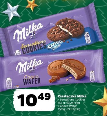 Ciasteczka Milka Sensations Cookies (Oreo 156g / Choco Wafer 150g) promocja w Netto