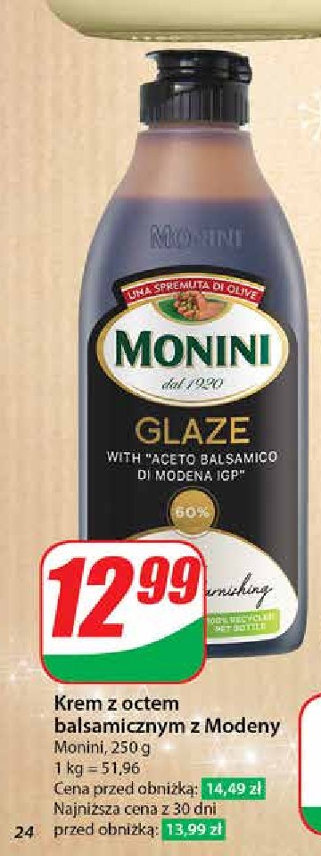 Krem z octu balsamicznego Monini glaze promocja