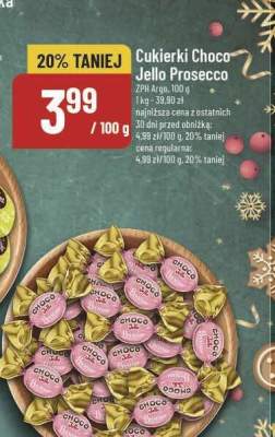 Cukierki Choco Jello Prosecco promocja w POLOmarket