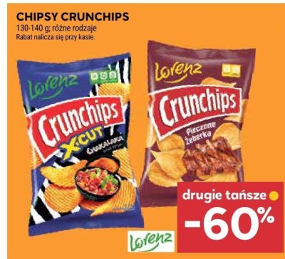 Chipsy Crunchips różne rodzaje promocja w Stokrotka