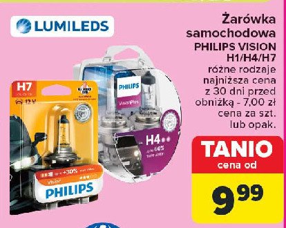 Żarówki visionplus h1 Philips promocja