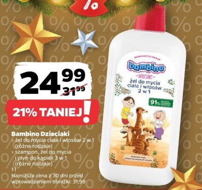 Szampon, żel do mycia i płyn do kąpieli 3w1 promocja w Netto