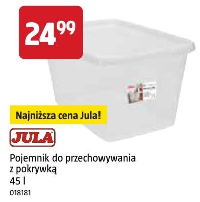 Pojemnik do przechowywania z pokrywką Jula 45 l promocja w Jula