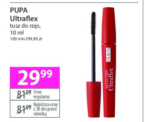 Tusz do rzęs Pupa ultraflex promocja w Hebe