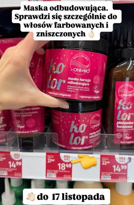 Maska odbudowująca do włosów Kolor  promocja w Rossmann