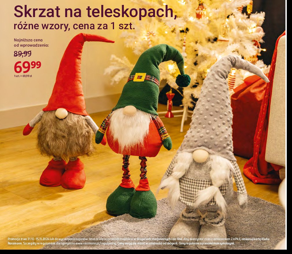 Skrzat z teleskopowymi nogami promocja