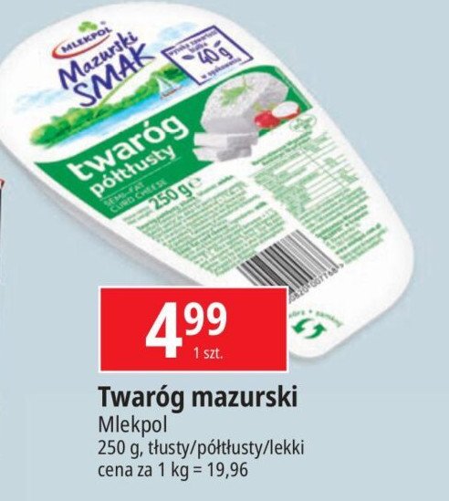 Twaróg lekki Mazurski smak promocja