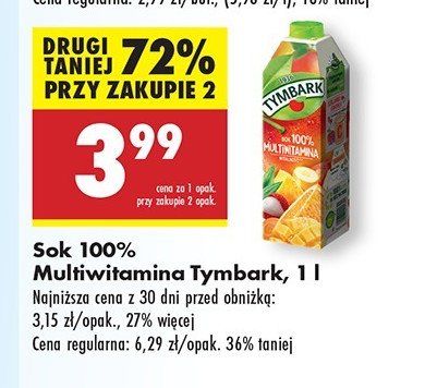 Sok multiwitamina Tymbark 1936 promocja w Biedronka