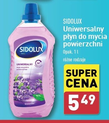 Płyn do mycia lawenda Sidolux uniwersalny promocja