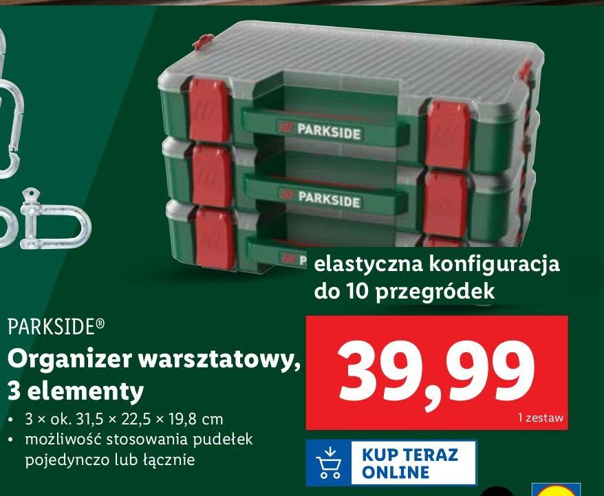 Organizer warsztatowy Parkside promocja w Lidl