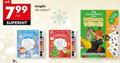 Książki dla dzieci Malowanie Farbami Choinka promocja w Biedronka