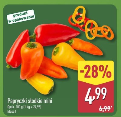 Papryczki słodkie mini promocja w Aldi