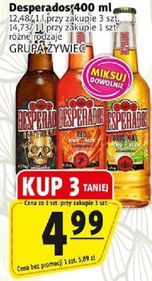 Piwo Desperados 400 ml promocja w Prim Market