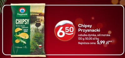 Chipsy Przysnacki cebulka dymka, sól morska promocja w Żabka