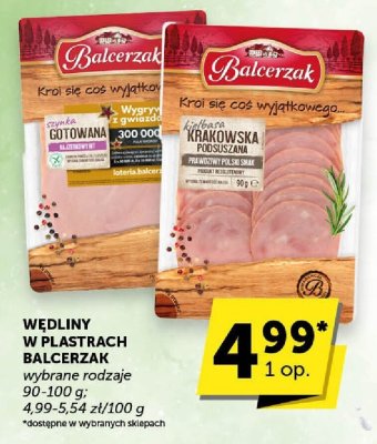 Wędlina krakowska podsuszana, gotowana Balcerzak promocja w ABC