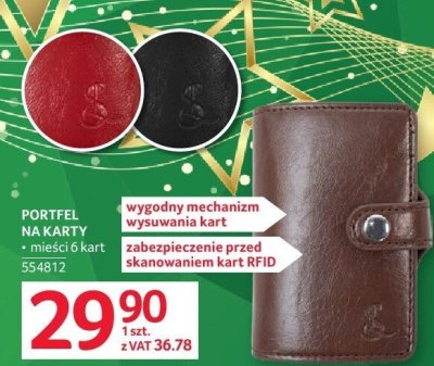 Portfel na karty promocja w Selgros