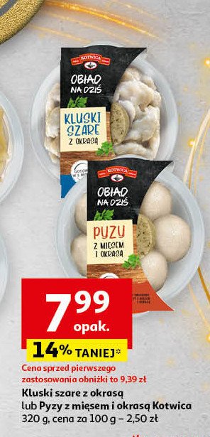 Pyzy z mięsem i okrasą Kotwica promocja w Auchan