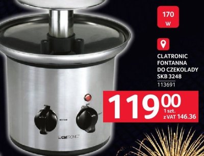 Clatronic fontanna do czekolady SKB 3248 promocja w Selgros