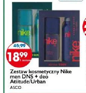 Zestaw w pudełku urban wood: dezodorant spray 200 ml + dezodorant atomizer 75 ml Nike man zestaw Nike cosmetics promocja