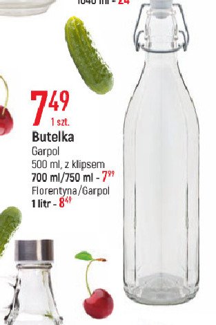 Butelka z klipsem 500 ml Garpol promocja