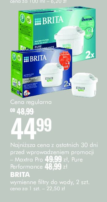 Filtr do wody pure performance pro Brita maxtra promocja