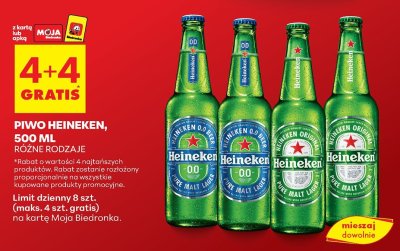 Piwo Heineken 0.0 500ml promocja w Biedronka