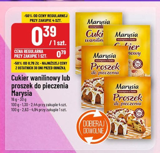 Cukier wanilinowy Marysia promocja