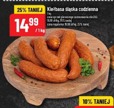 Kiełbasa śląska codzienna promocja w POLOmarket
