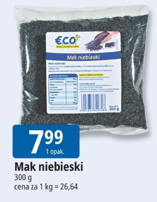 Mak niebieski Eco+ promocja w Leclerc