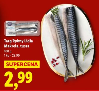 Makrela tusza 100 g promocja w Lidl