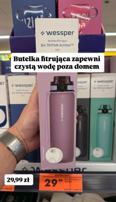 Butelka filtrująca Wessper  promocja w Biedronka
