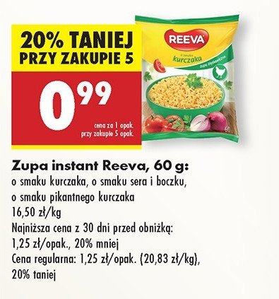 Zupa o smaku sera i boczku Reeva promocja