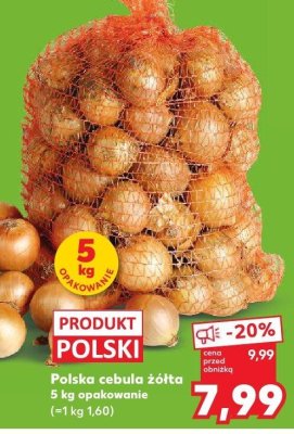 Cebula żółta 5 kg  promocja w Kaufland
