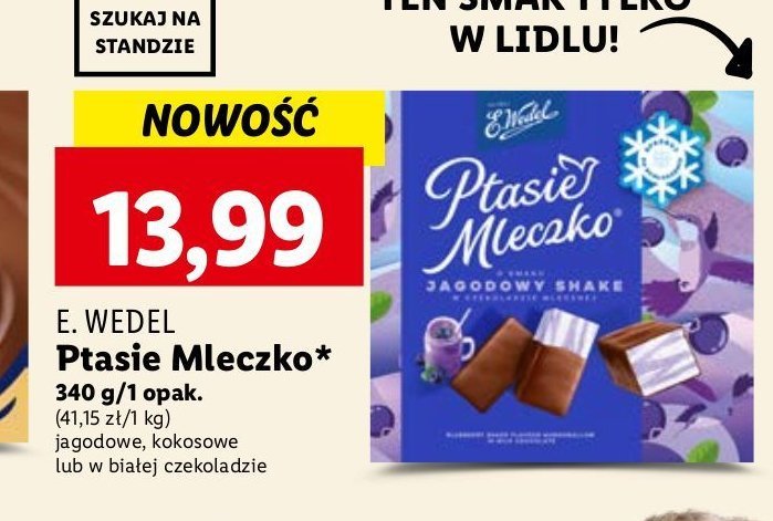 Czekoladki kokosowe E. wedel ptasie mleczko promocja