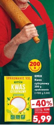 EMIX Kwas cytrynowy 200 g opakowanie promocja w Kaufland
