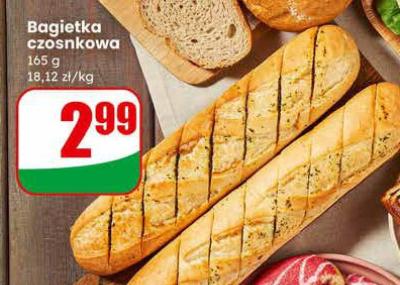 Bagietka czosnkowa promocja w Dino