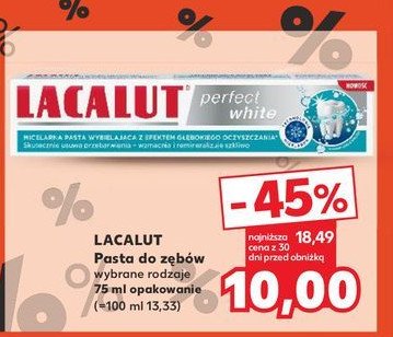 Pasta do zębow Lacalut perfect white promocja